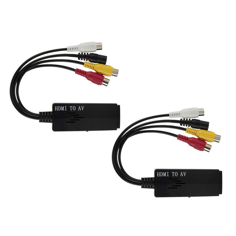 2 Pcs HDMI To AV RCA HD Audio Video Converter Cable To Female Cable For HDTV