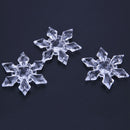 12pcs Christmas Ornament Transparent Clear Acrylic Snowflake Pendant