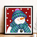 5D DIY Full Round Drill Diamond Painting Snowman Cross Stitch Art (LG339)