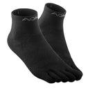 Nylon Women Men Sports Ankle Sock Running Hiking Camping Short Toe Sock Black