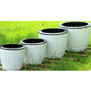 Plastic Flower   Nursery Pot/ Planter / Flower Pot with Pallet White