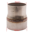 Anti-corrosion Universal 3" OD to 4" OD Exhaust Pipe Adapter Connector Reducer