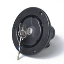 Round Black Water Fill Hatch Inlet UV Plastic for RV Trailer with 2 Keys