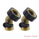 Brass Garden Hose Shut Off Heavy Duty Valve Connector Splitter Flow Control