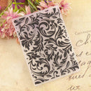 Flower Printed DIY Scrapbooking Plastic Embossing Template Folder Stencil A