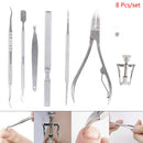 8X Ingrown Toenail Correction Treatment Pedicure Set Tools Kit Removal Foot S Ew