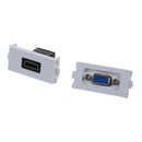 Female HDMI VGA Socket Jack Outlet Component Composite Video Wall Panel Pla B7H2