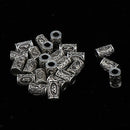 24 Pieces Norse Viking Rune Dreadlocks Beads Metal Hair Beards Pendants Rings