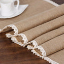 Party supplies linen table runner flag lace table runner table Christmas we X4Z1