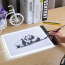 Digital Graphic Tablet A4 LED Thin Art Stencil Drawing Board Three Level A