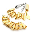 22pcs Pen Soldering Brass Craft Pyrography Tool Kit Wood Burning Pen Set