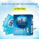 MingLiu Latex Condom 3 Count Smooth 0.055 mm Ultra Thin Feels Like not Exist