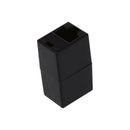 Plastic RJ45 8P8C Female to Female LAN Couplers - Black (Pack of 10)