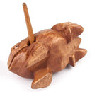 Wood Frog Rasp Percussion Musical Instrument Tone Block with Stick Supplies J7W3