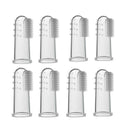 8Pcs Pet Cat Dog Finger Tooth Teeth Brush Dental Care Cleaning Silicone Brushes