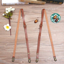 Adjustable  Leather Women Men Pants Trousers Suspenders Shirt Braces