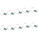 10x V20D 3-Cable 0.36 inch 3-Digit LED Red Light DC0-100V Digital Voltmeter