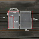 1pc plastic transparent drill bit storage box collection container case 3C