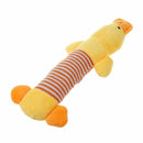2pcs Dog Chew Squeaky Toys Plush Squeak Pet Puppy Elephant+Duck U1X5