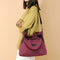 Women Large Totes Shopping Bag Handbag Shoulder Messenger Bags (Wine Red) SN9F