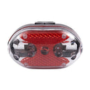 Bicycle 9 Red LED Flashlight 6 Modes Rear Lamp w Bracket