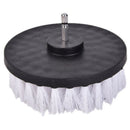 5Inch White Electric Drill Brush Attachment Cleaning Carpet Leather Ppholst- OZ