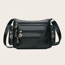 Fashion Women Shoulder Sling Bags PU Leather Multi-pocket Messenger Handbag