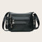 Fashion Women Shoulder Sling Bags PU Leather Multi-pocket Messenger Handbag