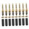 8 PIECE 3.5mm Audio Head Phones Mono Plug Male Adapter 1/8" Audio Jack Converter