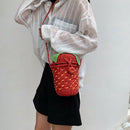 Cute Strawberry Shape Hand-Knitted Shoulder Bag Messenger Bag Fruit Bag Pas