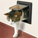 Pet Cat Puppy Dog Supplies Lock Lockable Safe Flap Door Black L A