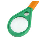 Double 5X 10X Magnifying Glass Magnifier Green Yellow Z9D6