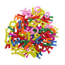 100x Mix Wooden 26 Letters Buttons Children Enlightenment Sewing Decor Craft