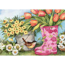 Full Round Drill 5D DIY Diamond Painting Flower Embroidery Art Kit (LG153) A