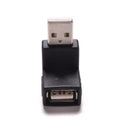 USB 2.0 A Male to Female Extension Cable 90 Degree Right Angle Adapter Plug LJ