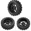 4pcs 64mm 9047-6087 Rubber On-road Tyre Tire Wheel Rim For 1/10 RC Car Parts