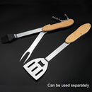 Kitchen Foldable Stainless Steel BBQ Grilling Tools Set Barbecue Brush 4 In 1
