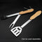Kitchen Foldable Stainless Steel BBQ Grilling Tools Set Barbecue Brush 4 In 1