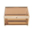 Cosmetics Storage Box Display Bonsai Holder Flowerpot with Lid for Ring Earring