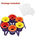 6Pcs Flip Toss It Bottle Cap Stand Kit Kichen Bathroom Shampoo Holder Econo B4D4