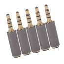 5Pcs 3.5mm OMTP To CTIA Conversion Head For Earphone Headphone Microphone