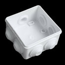 ABS IP55 Waterproof Square Junction Box Plain Press on Lid 85x85x50mm B1Y3