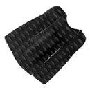 3 Pieces Durable EVA Diamond Patterned Traction Pad Surfboard Tail Pad Black