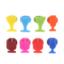 8pcs Silicone Wine Glass Shape Wine Glass Marker Drinking Cup IdentifierB Fw
