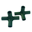 2pcs Green Plastic 16mm Greenhouse Pipe Fittings PVC Building Fittings 4L