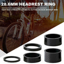 5pcs/set 28.6mm Carbon Fiber Washers MTB Bike Bicycle Headset Stem Spacers A