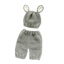 Newborn Baby Cute Crochet Knit Outfits Infant Photography Props Pants w/Hat