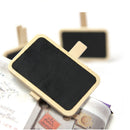 Standing Wooden Photo Holder Card Paper Note Memo Clip Desk Decor3c