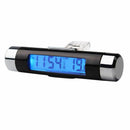 2 in 1 Vent Outlet Clip On Car Blue LED Backlight Digital Temperature and T