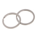 Metal - 30mm Flat Split Rings - Circular Keychain - Pack of 10 - Home Use
